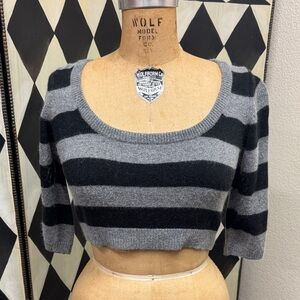 Striped Cropped Sweater